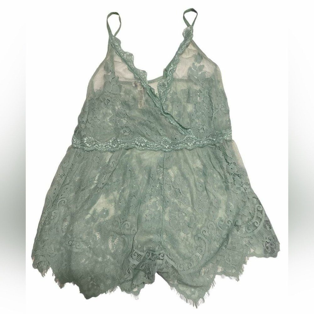 Turquoise Free People Romper